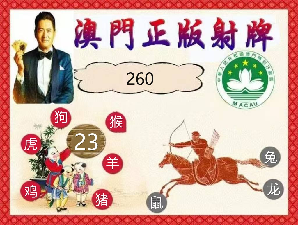澳门新新彩正版射牌资料图